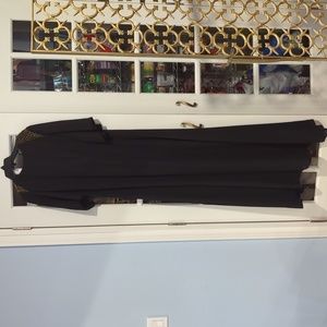 Maxi dress with beaded shoulders